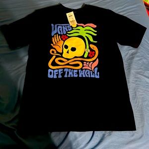 Boys black vans t shirt new